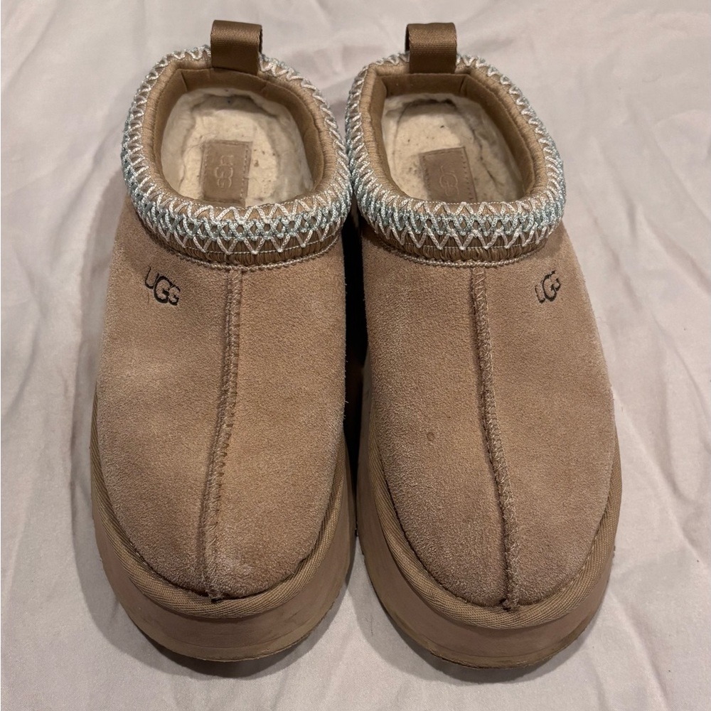 UGG Womens Tazz Slipper Platform in 'Sand'